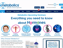 Tablet Screenshot of metabolics.com